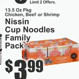 The Food Emporium Nissin Cup Noodles Family Pack offer