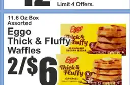 The Food Emporium 11.6 Oz Box Assorted Eggo Thick & Fluffy Waffles offer