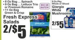 The Food Emporium Fresh Express Salads offer