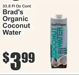 The Food Emporium Brad's Organic Coconut Water offer
