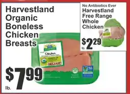 The Food Emporium Harvestland Organic Boneless Chicken Breasts offer