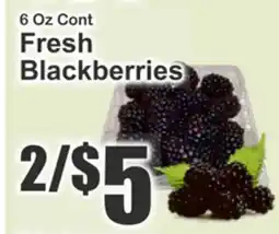 The Food Emporium Fresh Blackberries offer