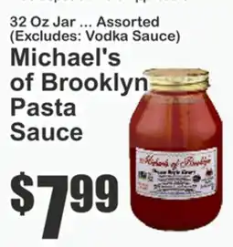 The Food Emporium Michael's of Brooklyn Pasta Sauce offer