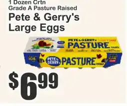 The Food Emporium Pete & Gerry's Pasture Raised Eggs offer