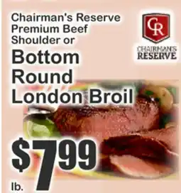 The Food Emporium Chairman's Reserve Premium Beef Shoulder or Bottom Round London offer