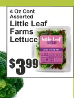 The Food Emporium 4 Oz Cont Assorted Little Leaf Farms Lettuce offer