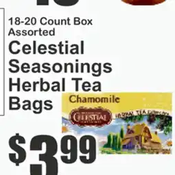 The Food Emporium 18-20 Count Box Assorted Celestial Seasonings Herbal Tea Bags offer