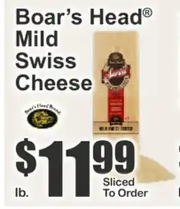 The Food Emporium Boar's Head Mild Swiss Cheese offer