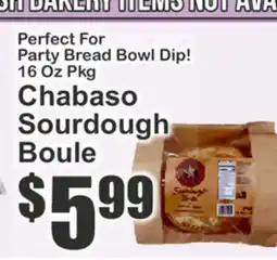 The Food Emporium Chabaso Sourdough Boule offer