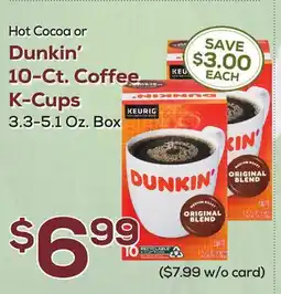 DeCicco & Sons Dunkin' 10-Ct. Coffee K-Cups offer