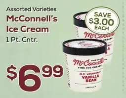 DeCicco & Sons McConnell's Ice Cream 1 Pt. Cntr offer