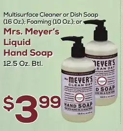 DeCicco & Sons Mrs. Meyer's Liquid Hand Soap 12.5 Oz. Btl offer