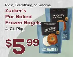 DeCicco & Sons Zucker's Par Baked Frozen Bagels offer