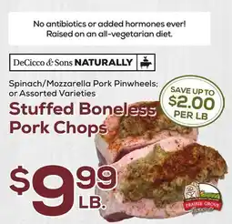 DeCicco & Sons Stuffed Boneless Pork Chops offer
