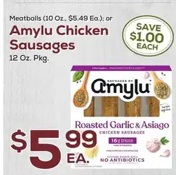 DeCicco & Sons Amylu Chicken Sausages 12 Oz. Pkg offer