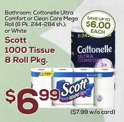 DeCicco & Sons Scott 1000 Tissue 8 Roll Pkg offer