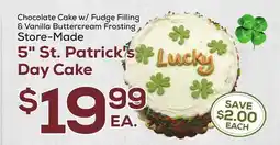DeCicco & Sons 5 St. Patrick's Day Cake offer
