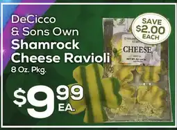 DeCicco & Sons DeCicco & Sons Own Shamrock Cheese Ravioli offer