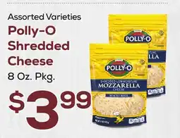 DeCicco & Sons Polly-O Shredded Cheese 8 Oz. Pkg offer