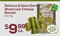 DeCicco & Sons DeCicco & Sons Own Shamrock Cheese Ravioli offer