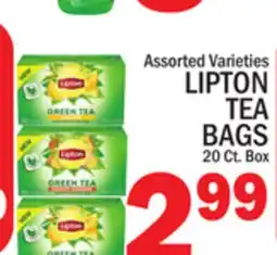C Town LIPTON TEA BAGS offer