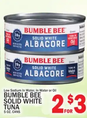C Town BUMBLE BEE SOLID WHITE TUNA offer