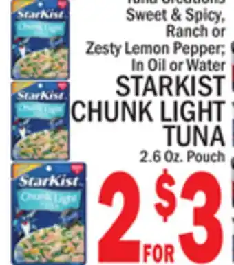 C Town STARKIST CHUNK LIGHT TUNA offer