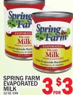 C Town SPRING FARM EVAPORATED MILK offer
