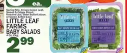 C Town LITTLE LEAF FARMS BABY SALADS offer