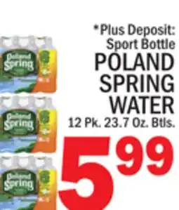 C Town POLAND SPRING WATER offer