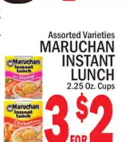 C Town MARUCHAN INSTANT LUNCH offer