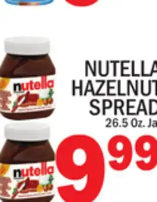 C Town NUTELLA HAZELNUT SPREAD offer