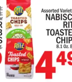 C Town NABISCO RITZ TOASTED CHIPS offer