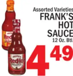C Town FRANK'S HOT SAUCE 12 Oz. Btl offer