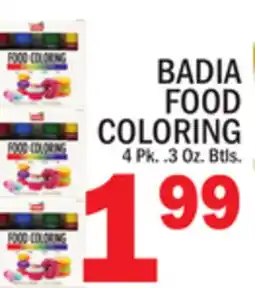 C Town BADIA FOOD COLORING offer