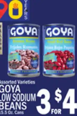 C Town GOYA LOW SODIUM BEANS offer