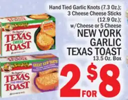 C Town NEW YORK GARLIC TEXAS TOAST, 13.5 Oz. Box offer