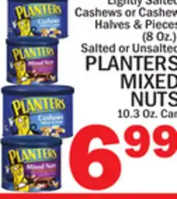 C Town PLANTERS MIXED NUTS 10.3 Oz. Can offer