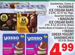 C Town KLONDIKE ICE CREAM BARS 6 Pk.. Pkgs offer