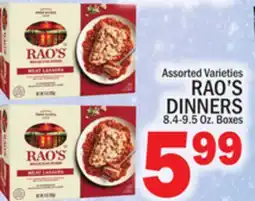 C Town RAO'S DINNERS offer