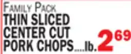 C Town THIN SLICED CENTER CUT PORK CHOPS offer