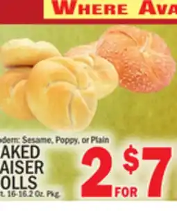 C Town BAKED KAISER ROLLS offer