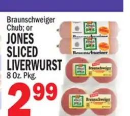 C Town JONES SLICED SLICED LIVERWURST offer