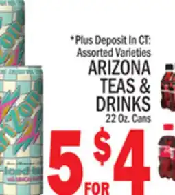C Town ARIZONA TEAS & DRINKS offer