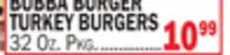 C Town BUBBA BURGER TURKEY BURGERS offer