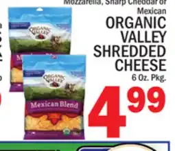 C Town ORGANIC VALLEY SHREDDED CHEESE offer