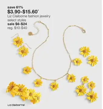 JC Penney Liz Claiborne fashion jewelry offer