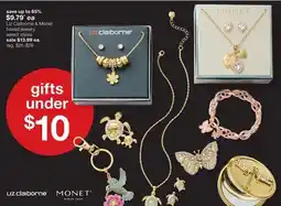 JC Penney Liz Claiborne & Monet boxed jewelry offer