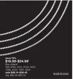 JC Penney Box chains§ offer