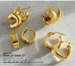 JC Penney Gold Addiction earrings‡ offer